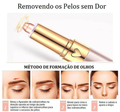 Caneta Depiladora Portátil Para Pelos Faciais