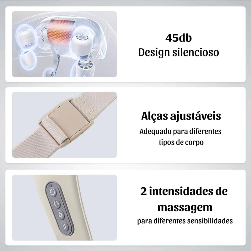 Massageador Elétrico Para Pescoço e Ombros