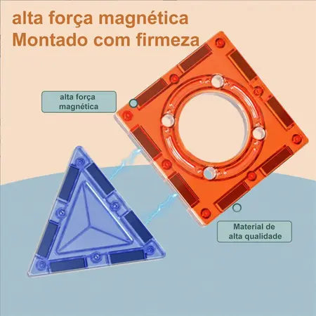 Brinquedo Educativo  Inteligente De Blocos Magnéticos