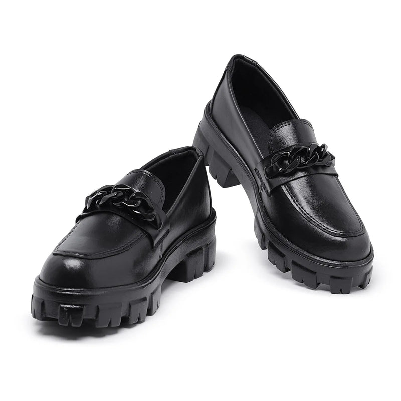 Mocassim Com Solado Tratorado Feminino Oxford. LUXURY