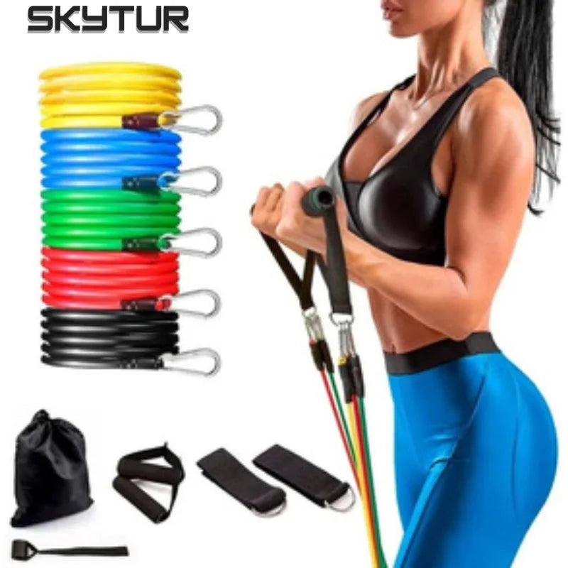 Kit de Elásticos Extensores Para Exercícios.