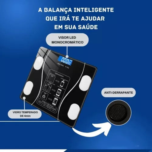 Balança De Bioimpedância Corporal -[Bluetooth]