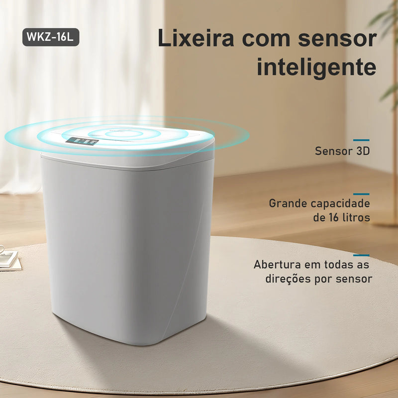 Lixeira Com Sensor Inteligente.