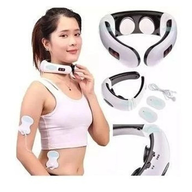 Massageador De Terapia Elétrico. [ Vértebra Cervical e Pescoço]